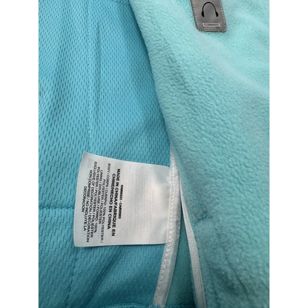Nike Air Jordan Hoodie Jacket Mens Medium Cyan Blue Sweatshirt Basketball NBA